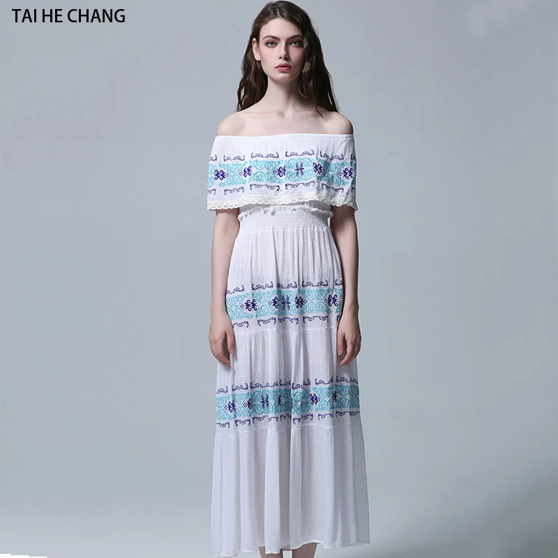 Женское платье высокого класса vestidos элегантное винтажное богемное вечернее с