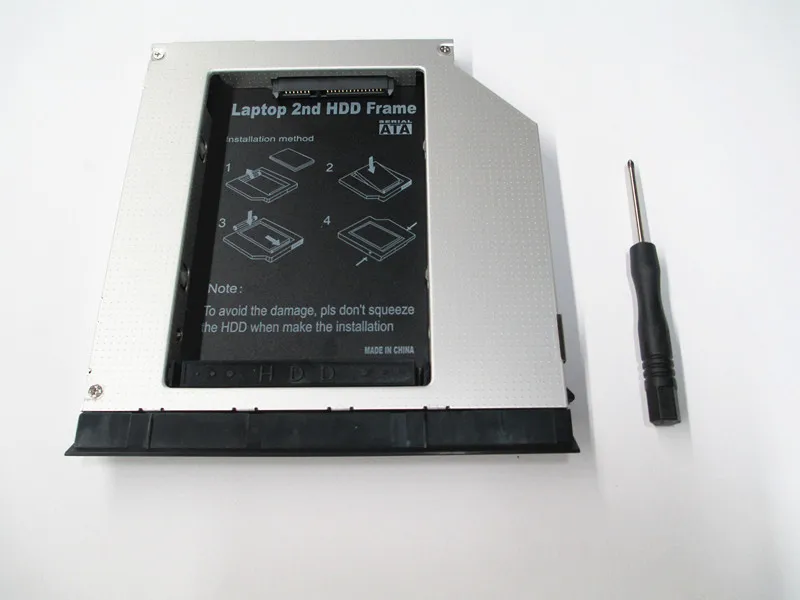 С эжектором SATA 2 го жесткого диска Caddy для Dell Latitude E Series E6420 E6520 E6320 E6430 E6530 9 5 мм