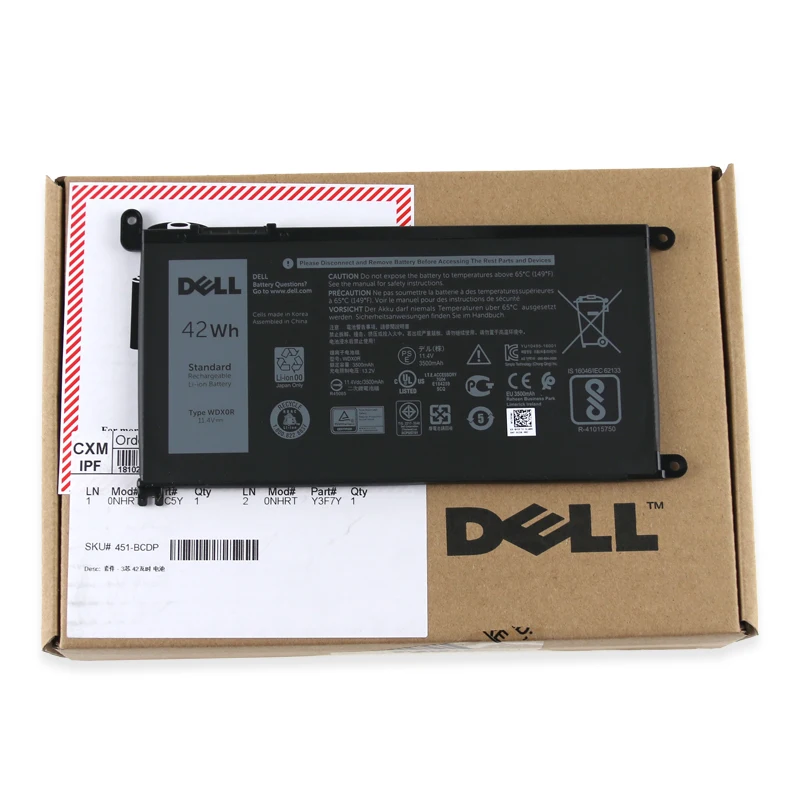 Оригинальный аккумулятор dell для ноутбука Inspiron 14 7000 5567 7560 7472 7460 d1525s 7368 7378 5565 latitude 3488