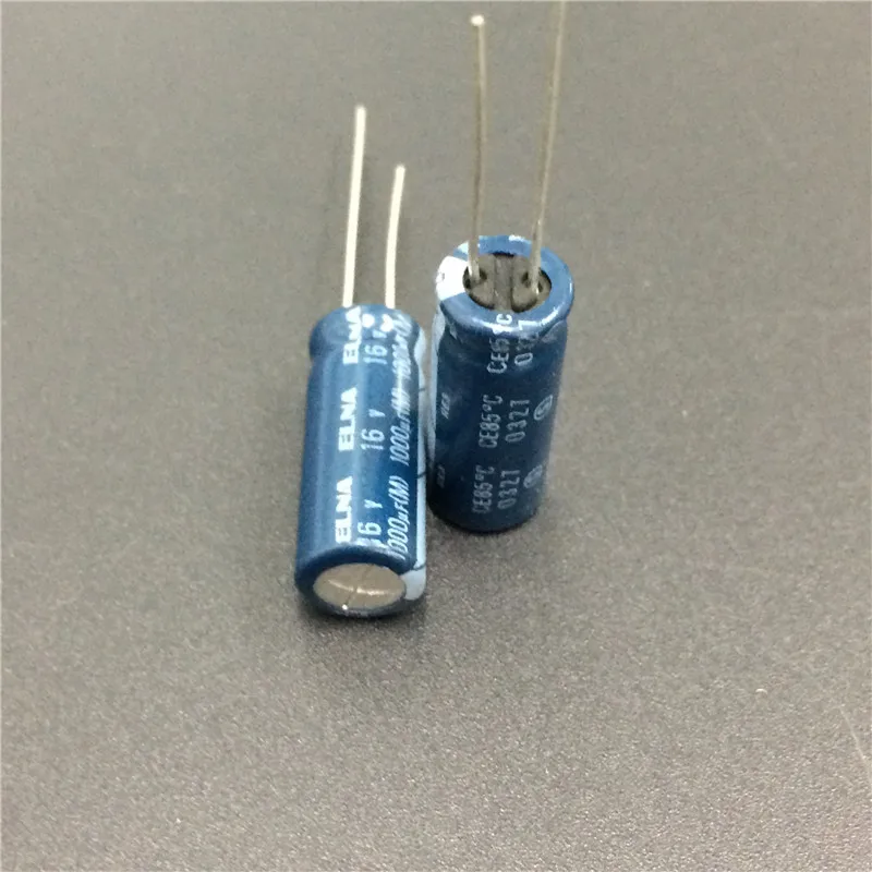 10 шт. 1000 мкФ 16В ELNA RE3 серии 8х20 мм 16в1000мкф аудио конденсатор|audio capacitor|1000uf 16velna audio
