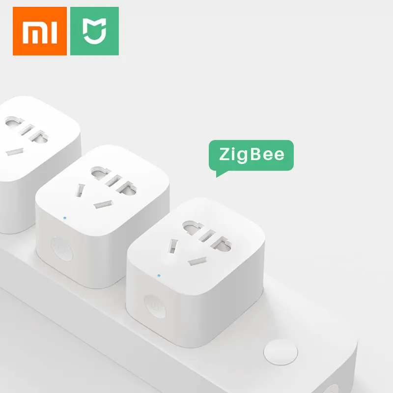 Оригинальная умная розетка Xiaomi MiJia Zigbee Wi Fi беспроводное приложение с пультом