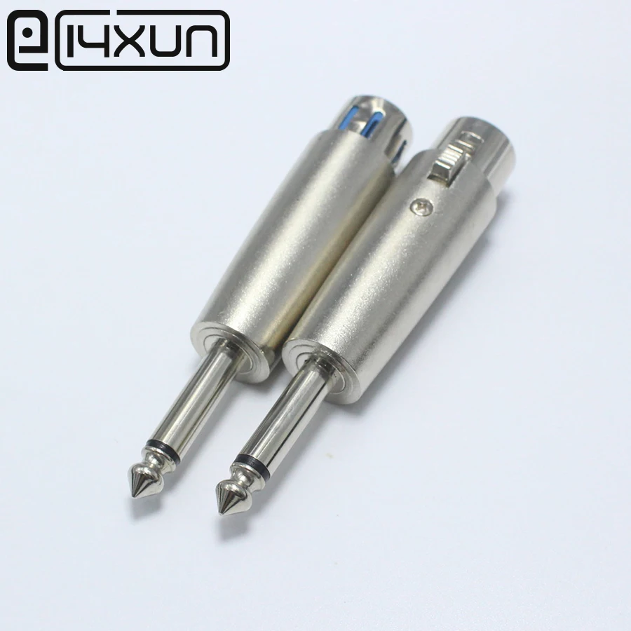 EClyxun 10 шт./лот 6 5/6 35 мм 2Pin моно штекер для XLR 3Pin Гнездо аудио разъем микрофон караоке