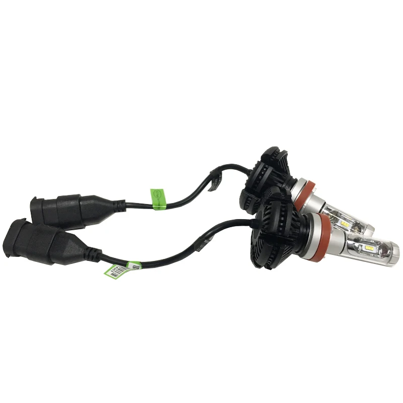 Автомобильная светодиодная фара Carbar # X3 50 вт 6000LM H4 H7 3000K/6500K/8000K чип ZES H1 H11 9005 HB3 9006