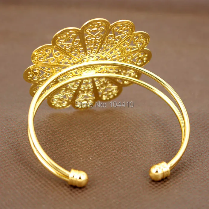 Пустые Открытые манжеты браслет основы для настроек кабошоны винтажный