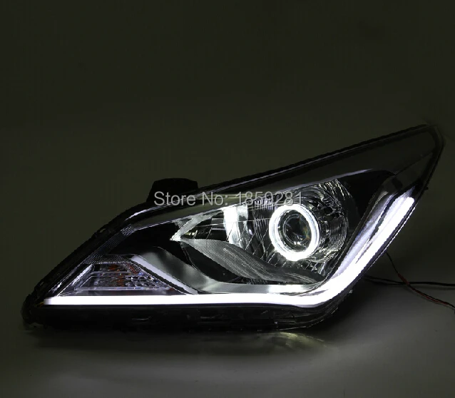 Фара Hyunda verna, 2011~(подходит для LHD, RHD),! Дневной светильник verna, 2 ps/se+ 2 шт балласт aozoom, задний светильник verna