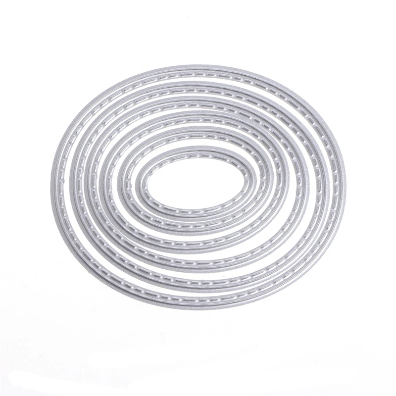 Oval Metal Cutting Dies Stencils DIY Scrapbook Album Paper Card Embossing Craft
