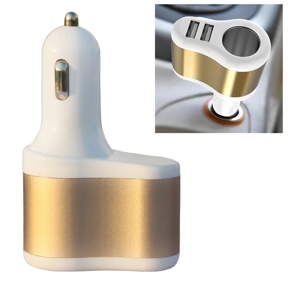 Двойной USB Автомобильный зарядник от автомобильного прикуривателя разъем