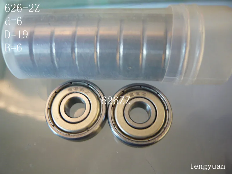 Шариковый подшипник с глубоким желобом 626ZZ P0 из стали GCr15 6x19x6 мм 626 2Z 10 шт.|bearing