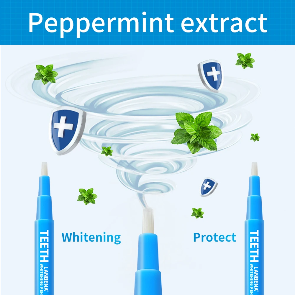 LANBENA отбеливание зубов ручка Очищающая сыворотка удаляет доска пятна зубные