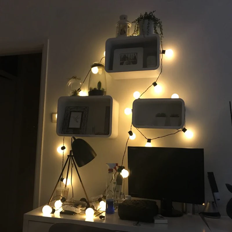 5 м 20 led фестонная нить огни Открытый шар гирлянда Сказочный свет Рождество для