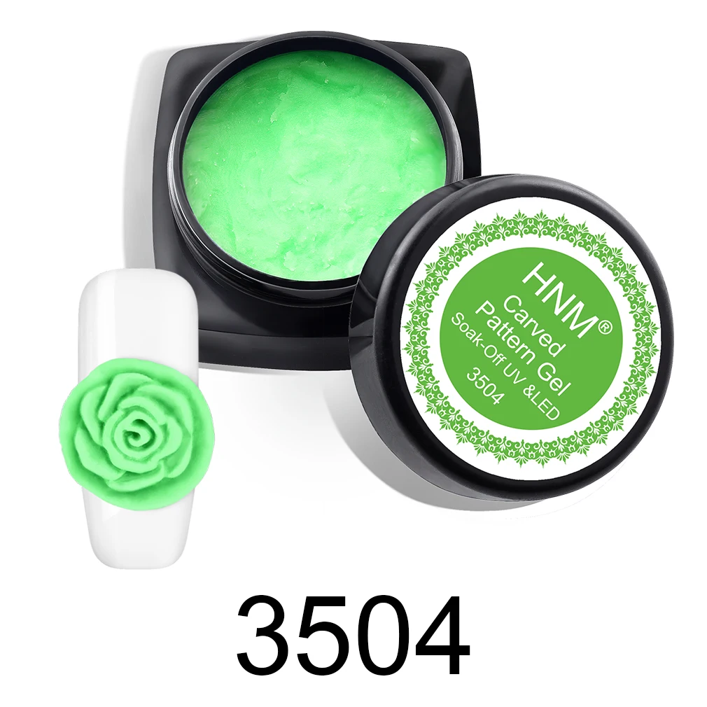 3504 HNM 3D Резные узоры гель Пластилин для ногтей гель резной гель для рисования био-Гели Soak Off инструмент для моделирования Гель-лак полу-Перманентный клей - Цвет: 3504