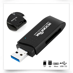 Rocketek OTG кард-ридер для SD TF CF смарт-камера карта адаптер для считывателей для iPhone iPod Apple карты памяти использовать не нужно приложение