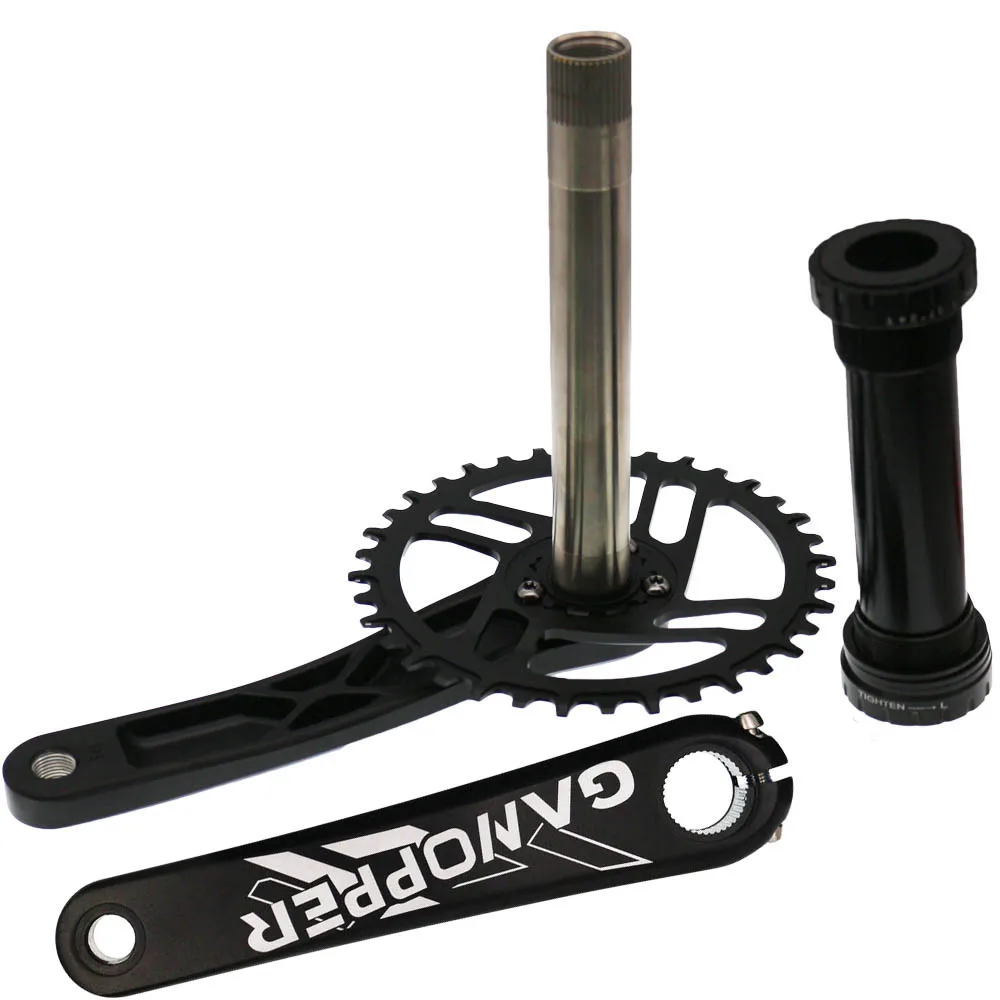 175 Fatbike Fat bike crank набор 120 мм BB 1x система коленчатых колес 30T 32T 34T 36T узкая широкая цепь для GXP chainset