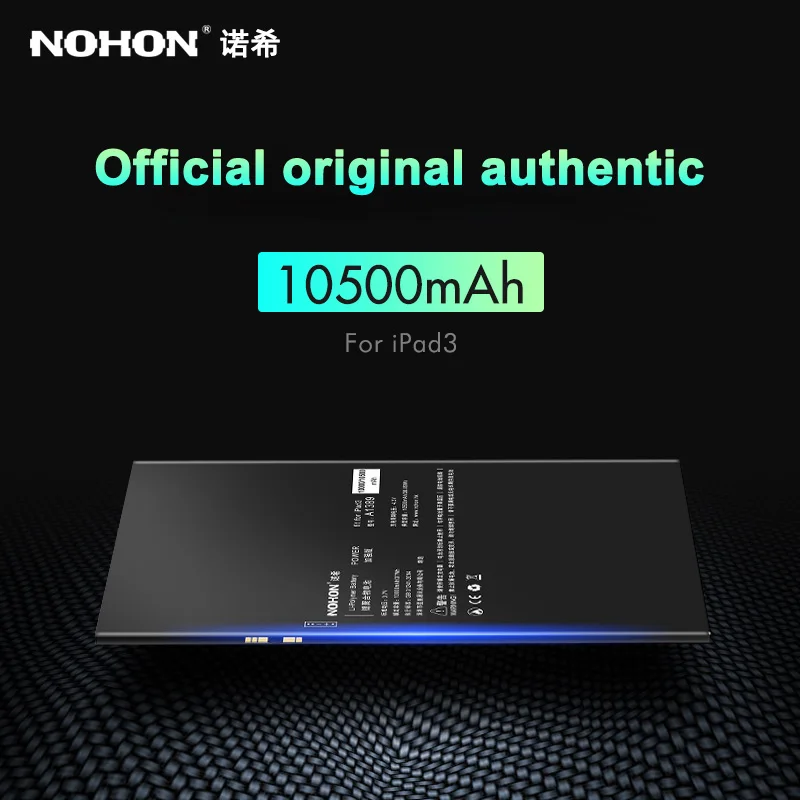 Оригинальный NOHON A1389 Батарея для iPad 3 4 3RD A1403 A1416 A1430 A1433 A1458 iPad3 iPad4 10500 мАч Замена Bateria
