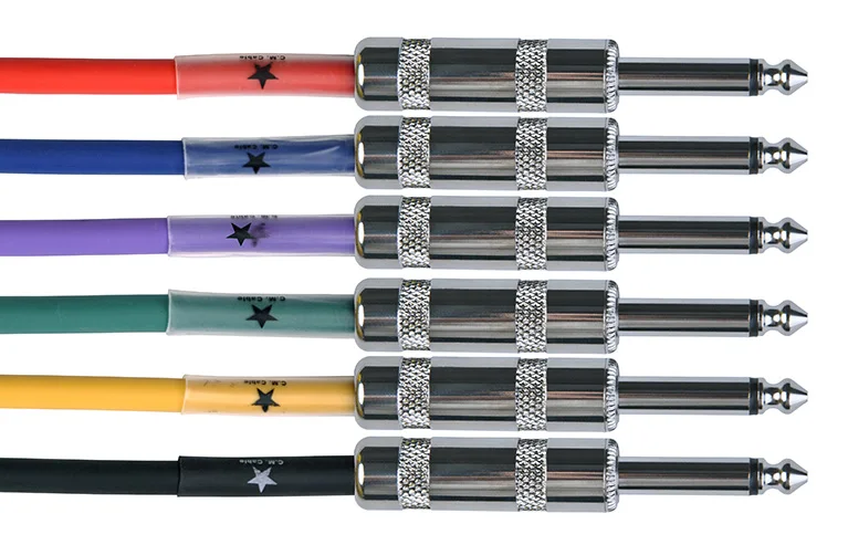 

Free shipping ! 4.5M Length Shielded Mono cable instrument cable guitar cable 6.3mm Male Plug Straight To 6.3mm Male Plug Elbow