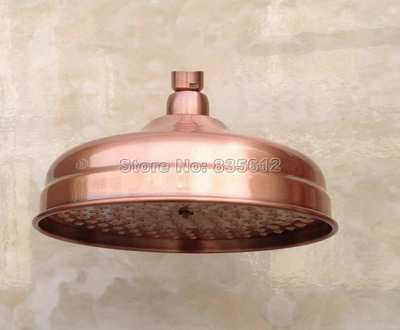 

8" inch Rainfall Round Antique Red Copper Bathroom Rain Shower Heads tsh054