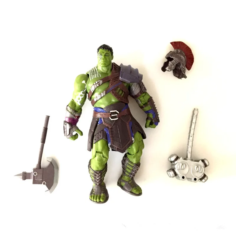 Модель Куклы Thor 3 Ragnarok Hulk из ПВХ 20 см в коробке фигурка японского аниме экшн