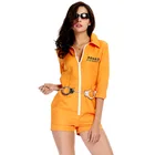 Женский костюм для взрослых, оранжевое Забавное платье для Хэллоуина, Размеры M XL
