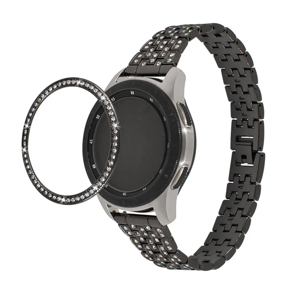 Кольцо-ободк для часов Samsung Galaxy Watch 42 мм клейкий металлический чехол с защитой от