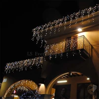 christmas lights outdoor decoration 3 5m droop 0 4 0 6m led curtain icicle string lights new year wedding party garland light