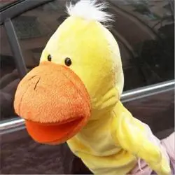 Duck Милые Мультяшные животные, плюшевые куклы, собака, жираф, обезьяна, утка, Зебра, Лев, кукла, детские игрушки, животные, игрушки, ручные кукольные игрушки - Цвет: Duck