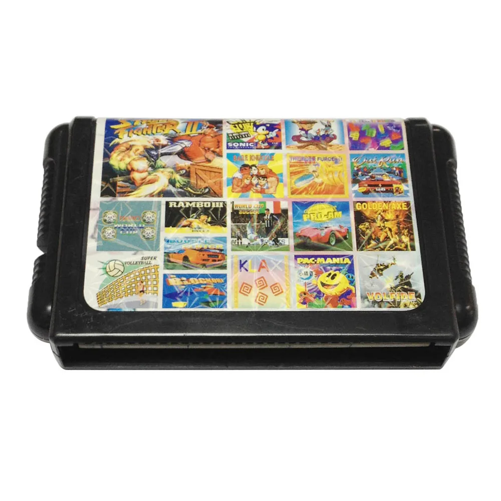 Для sega игры sega Mega Drive для Genesis консоли 8 в 1/9 в 1/11 в 1/13 дюймов 1/13 в 1/18 в 1 16 бит игровой карты - Цвет: 18 in 1