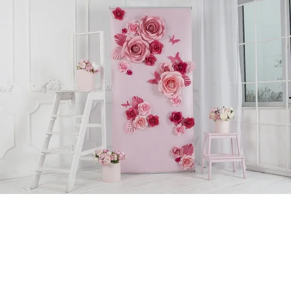 23 гигантские бумажные цветы + 4 бабочки 7 листьев для свадебного декора фотосессии