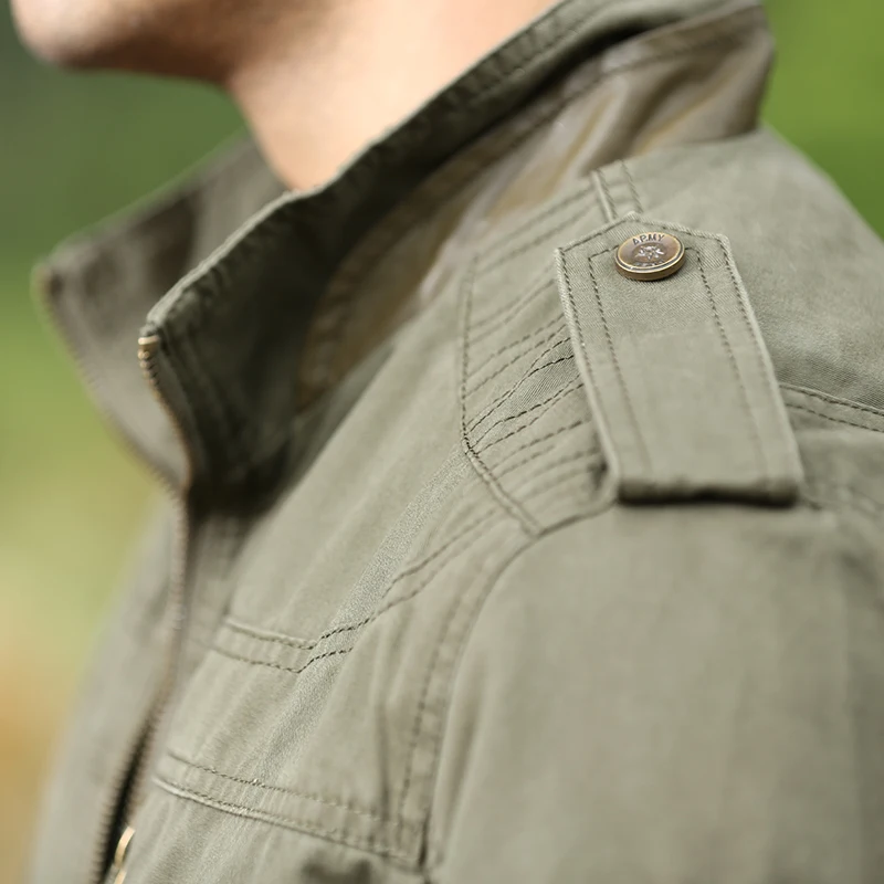 Мужская куртка на молнии с воротником стойкой цвет хаки|jacket designer|jacket menjacket star |