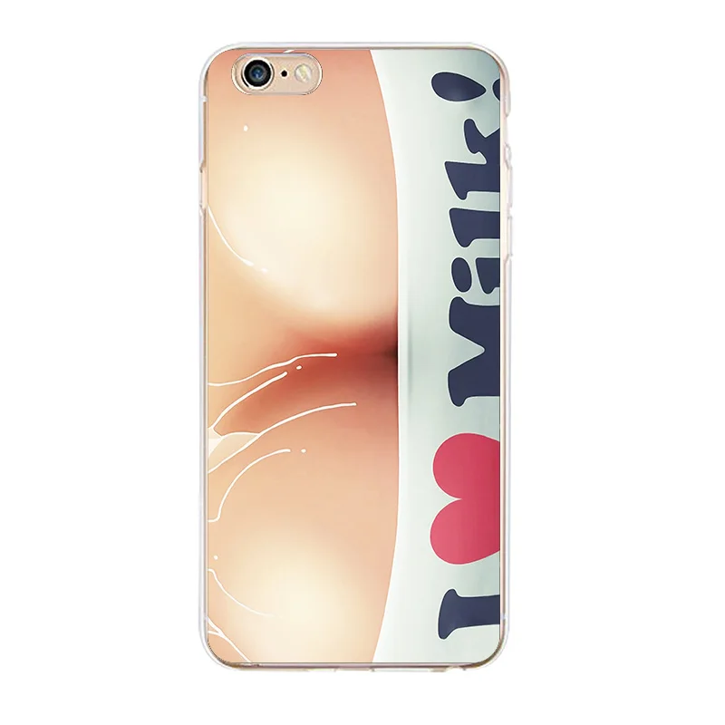 TPU Clear Phone Case For iPhone 6 6s 7 8plus x Soft Sexy Girls Red Lips Printed Silicone Cover Free shipping 4 5se |