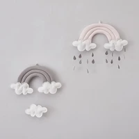 baby bed tent pendant newborn crib hanging toy ins cloud rainbow raindrop wall art infant photo props kids gifts room ornament