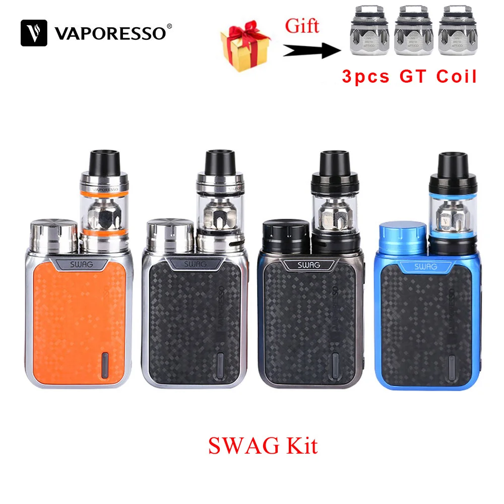 Оригинальный Vaporesso SWAG комплект электронных сигарет с 80 Вт коробка мод 3 5 мл/2 мл NRG