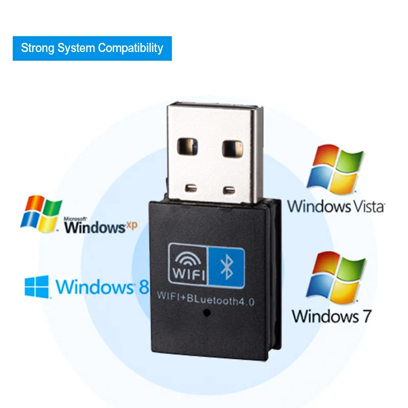 Беспроводной USB Wi-Fi адаптер Bluetooth 4