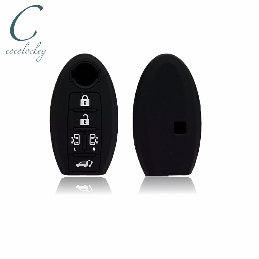 Cocolockey чехол для ключа nissan jdm e51 elgrand Smart Key 5 кнопок строительный автомобиля 2004-2011 |