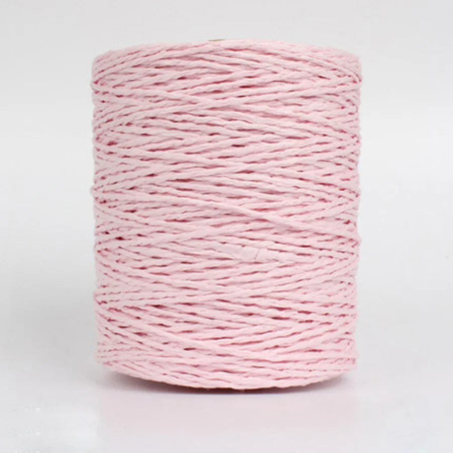 Пряжа для вязания сделай сам рулон 500 г соломенная пряжа из рафии летних шапок