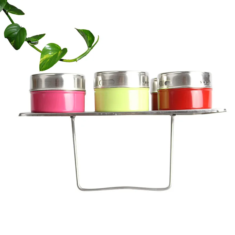 6 компл. Магнитная красочная банка для специй из нержавеющей стали контейнеры