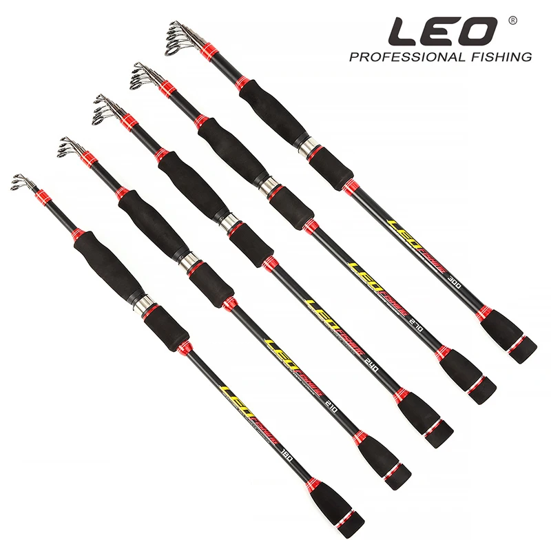 Leo эксклюзивный Портативный Телескопический приманка Рыбалка род 40 т углерода