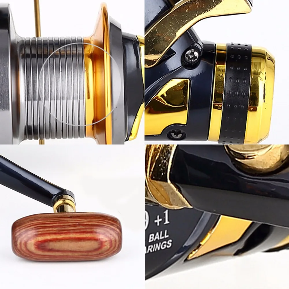 2016 10 подшипник с двойным тормоз высокой Скорость 5.2: 1 Рыбалка катушка графита