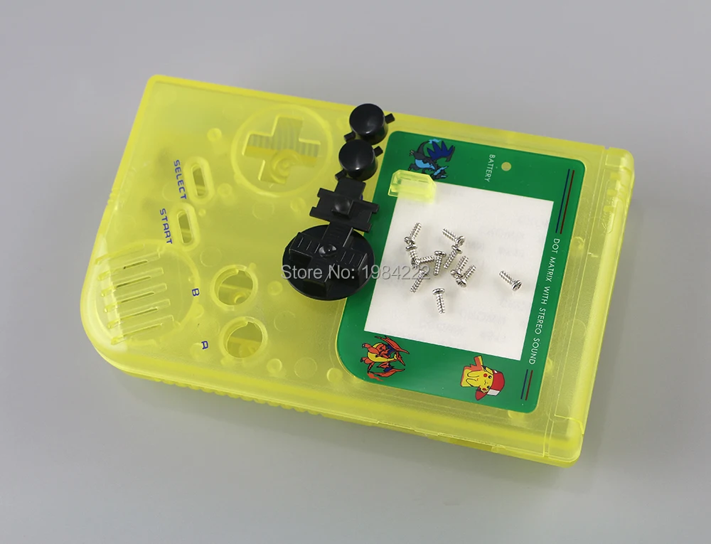 OCGAME Полный Корпус в сборе Корпус чехол Замена для приставка Gameboy GB игровая консоль для GBO DMG GBP с кнопками светящийся свет