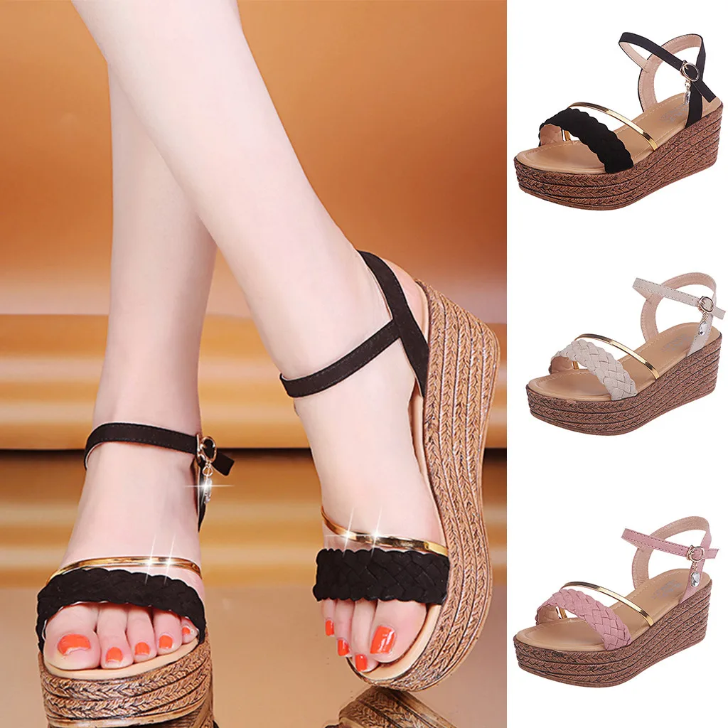 ONTO MATO летние сандалии на платформе с кристаллами Модные женские плоской подошве