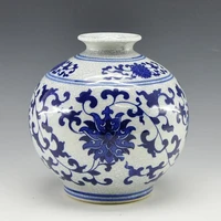 china pomegranate shape porcelain vase with crackled craft