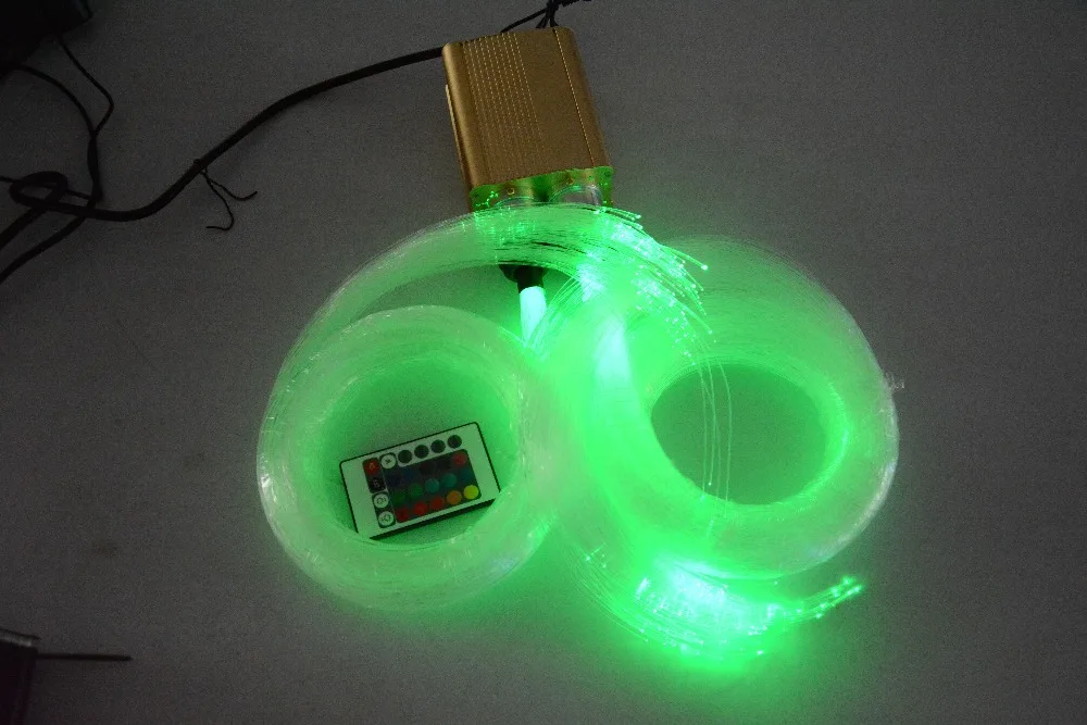 32 Вт RGB светодиодный светильник из оптического волокна, двигатель, волоконно-оптический Звездный потолочный светильник, Комплект 200 шт.* 0,75 мм 200 шт.* 1,0 мм, звездное небо, Рождество