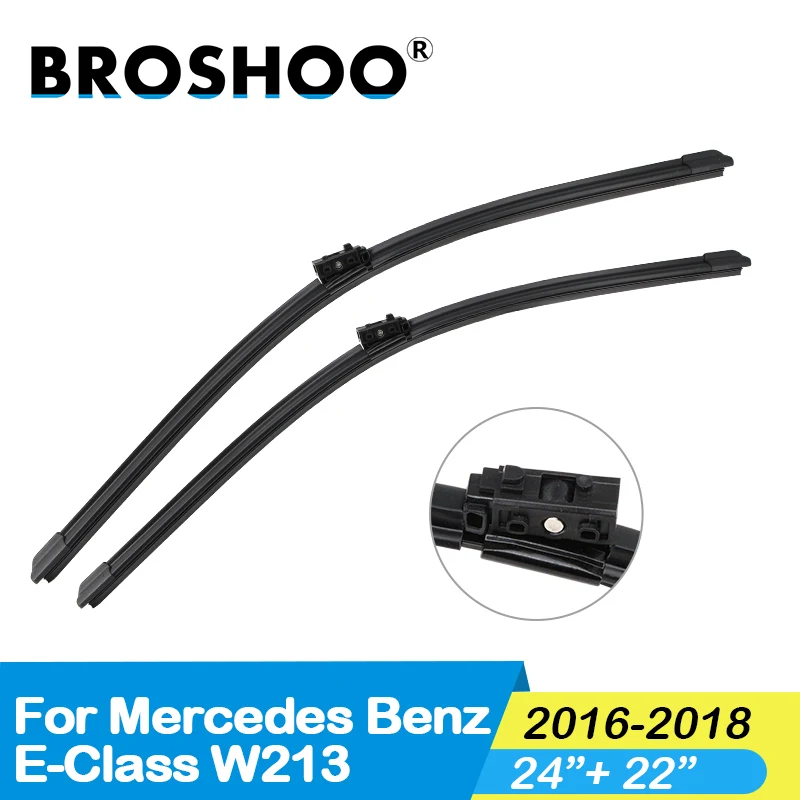 BROSHOO лобовое стекло автомобиля резиновый стеклоочиститель для Mercedes Benz E Class W211 W212 W213 E320 E300L E200 E240 E260 E280 2003 до - Цвет: 2016-2018  2422