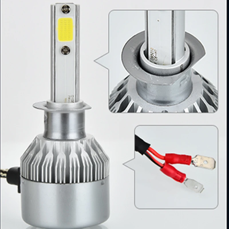 Супер яркий H1 Lampadina 72 Вт/пара Fari Auto Ha Condotto La Lampada Con Ventilatore 6500K Bianco 12в-36в