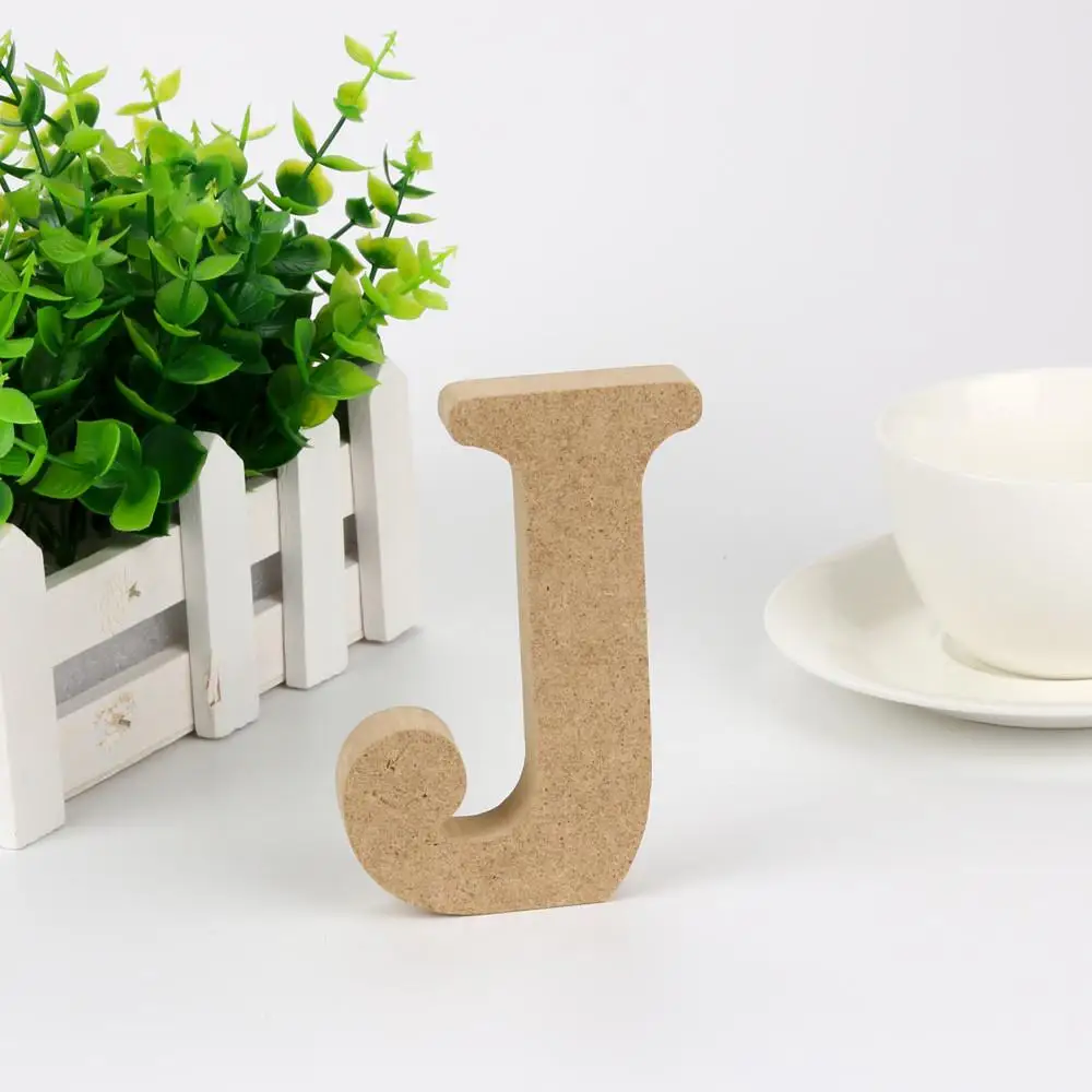 DIY A-&-Z деревянные буквы ремесла Алфавит художественное украшение для ретро дерево украшение для стен, для бара паба офис Свадьба Вечеринка домашний декор D1 - Цвет: J