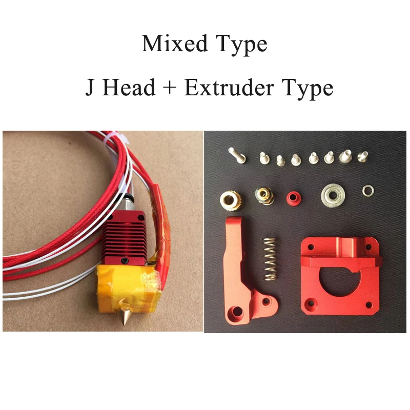 3D Экструдер полностью металлический j головка Hotend MK10 Собранный экструдер Горячий