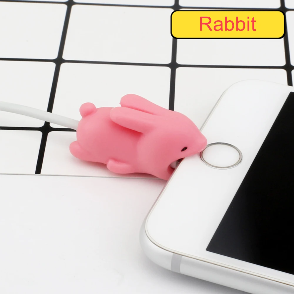 Милые животные укуса моталки для iPhone USB кабель протектор Организатор Акула панда кусается кукла модель аксессуар протектор для кабеля передачи данных