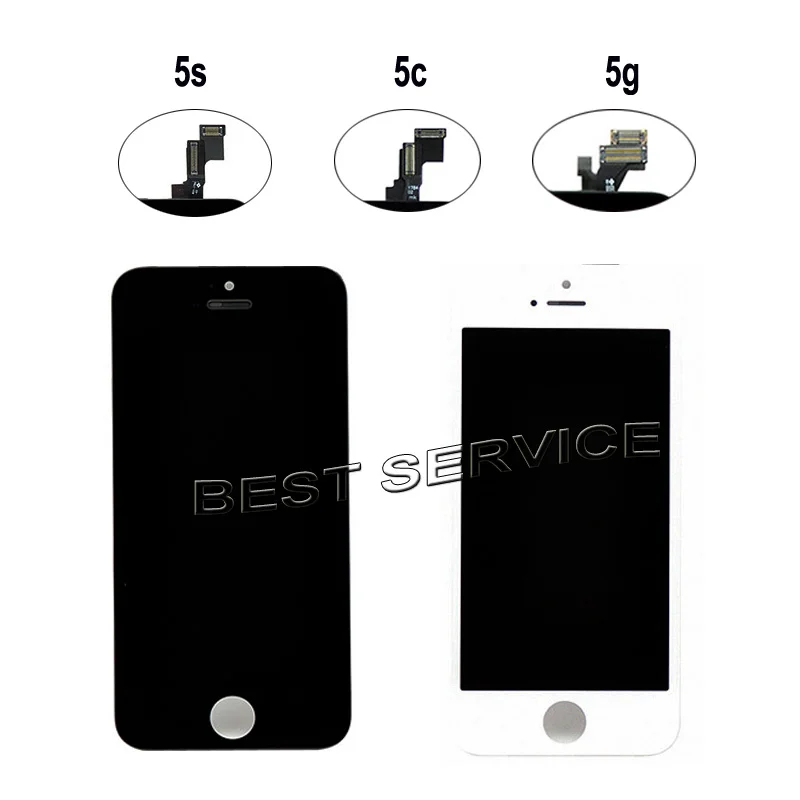 ЖК-дисплей для iphone 5s 5c 6 plus 6s 7 сенсорный экран с дигитайзером в сборе сменный белый
