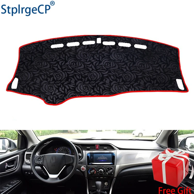 

Latest Rose Pattern Non-slip Car Dashboard Cover Dash Mat Pad DashMat ANti-UV Car Sticker for Honda crider 2013-2017 Car Styling