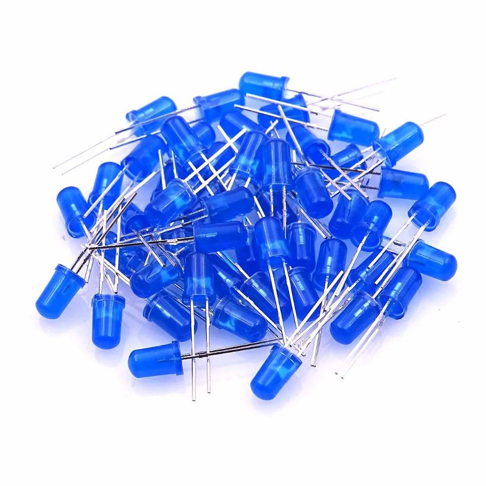 100 шт. 5 мм светодиодные диоды набор в ассортименте белые красные зеленые синие