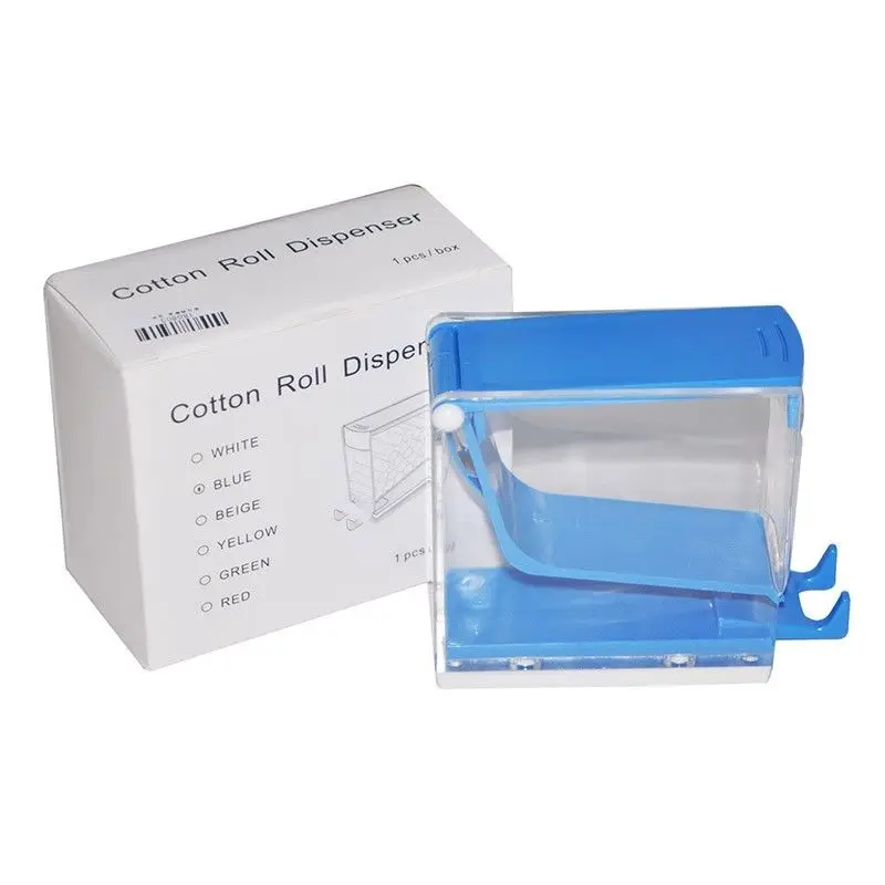 Зубной хлопок ролик диспенсер пресс тип синий|lab dental|dental labdental dispenser |